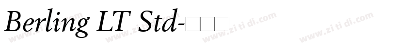 Berling LT Std字体转换